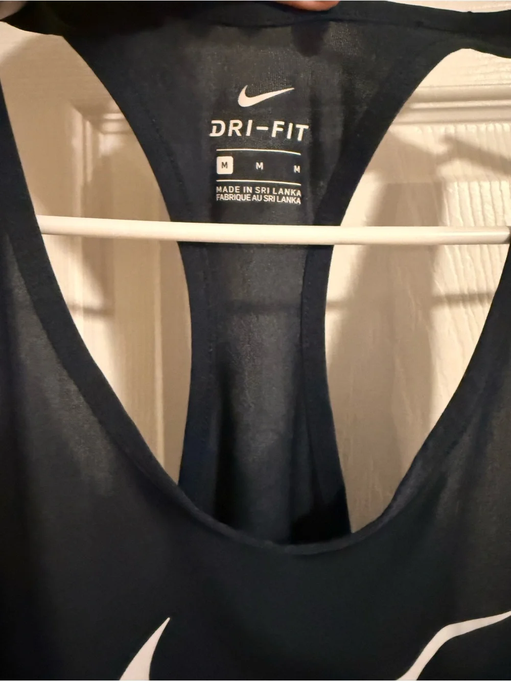 TWO Nike Dri-FIT Women's Tank Tops - Navy Blue and Light Green Size Med - Picture 2 of 6